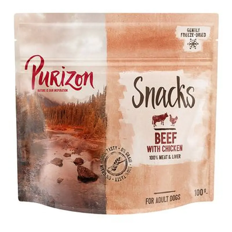 Purizon Dog Snacks - Grain-Free Beef with Chicken - 5g