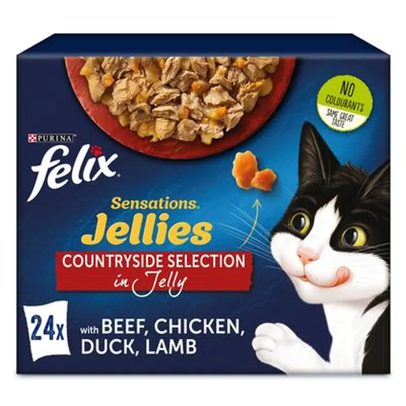 Felix Sensations 24 x 85g - Mixed Selection in Jelly