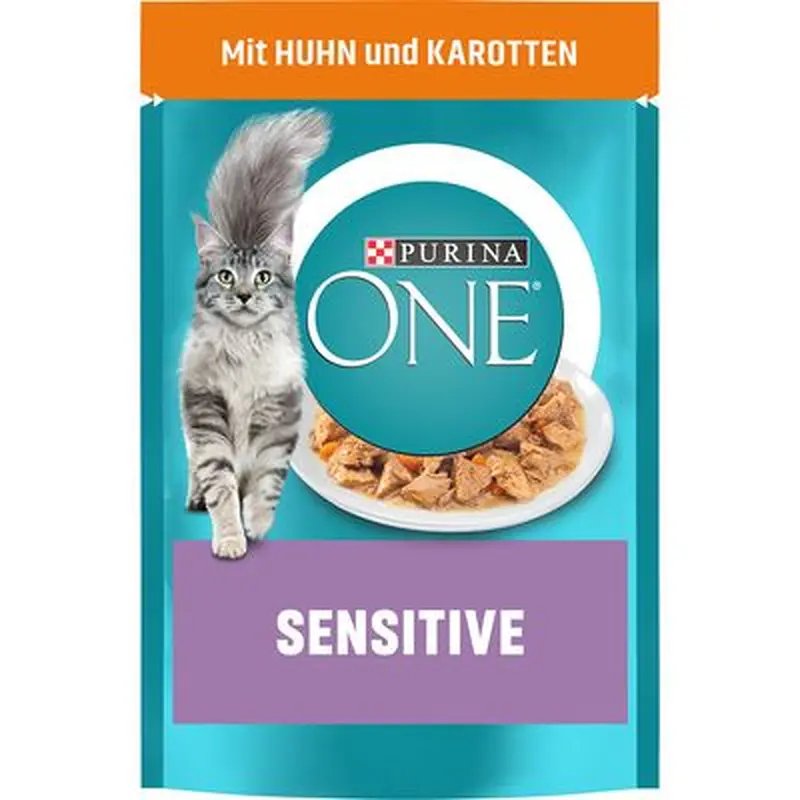 PURINA ONE Sensitive - with Chicken & Carrots (13 x 85g)