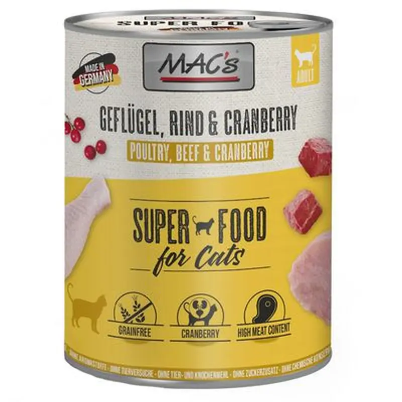 MAC's Cat 6 x 800g - Kitten (Turkey, Beef, Duck)
