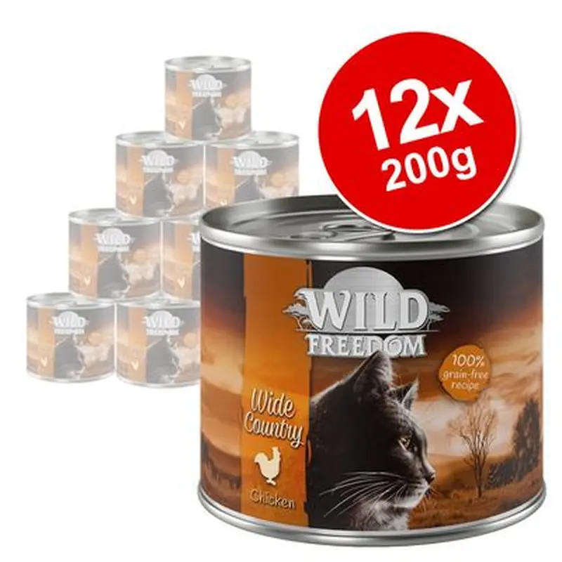 Wild Freedom Adult Saver Pack 12 x 200g - Wild Hills - Duck & Chicken