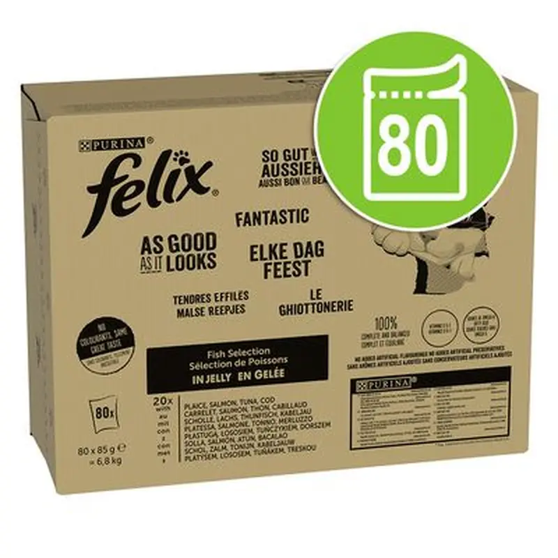 Felix As Good As It Looks Jumbo Pack 80 x 85g - Sensations Countryside Selection
