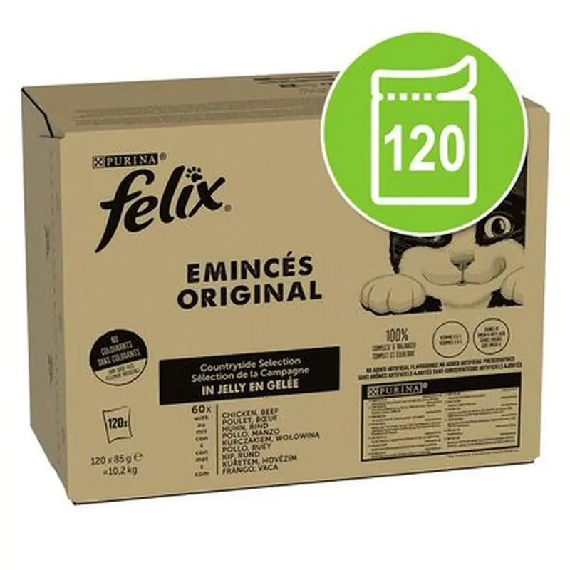Felix Pouches 120 x 85g - Beef & Chicken