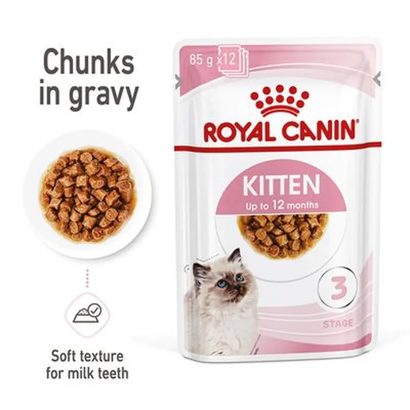 Royal Canin Kitten in Gravy - 12 x 85g