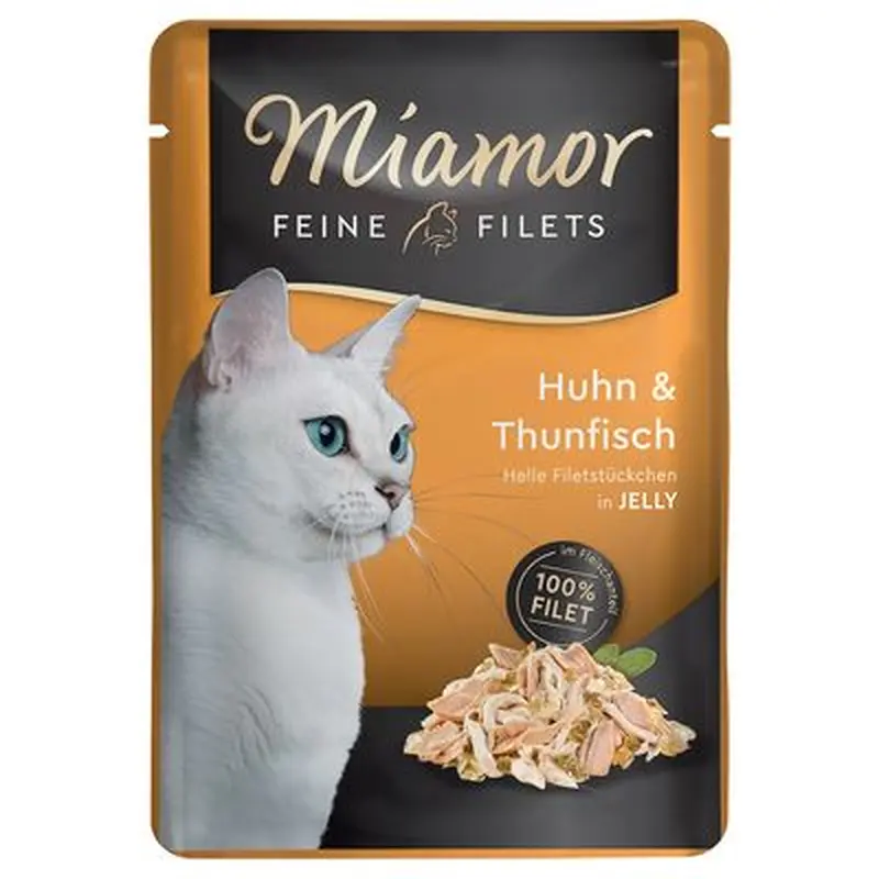 Miamor Fine Fillets 6 x 100g - Tuna in Crab Jelly