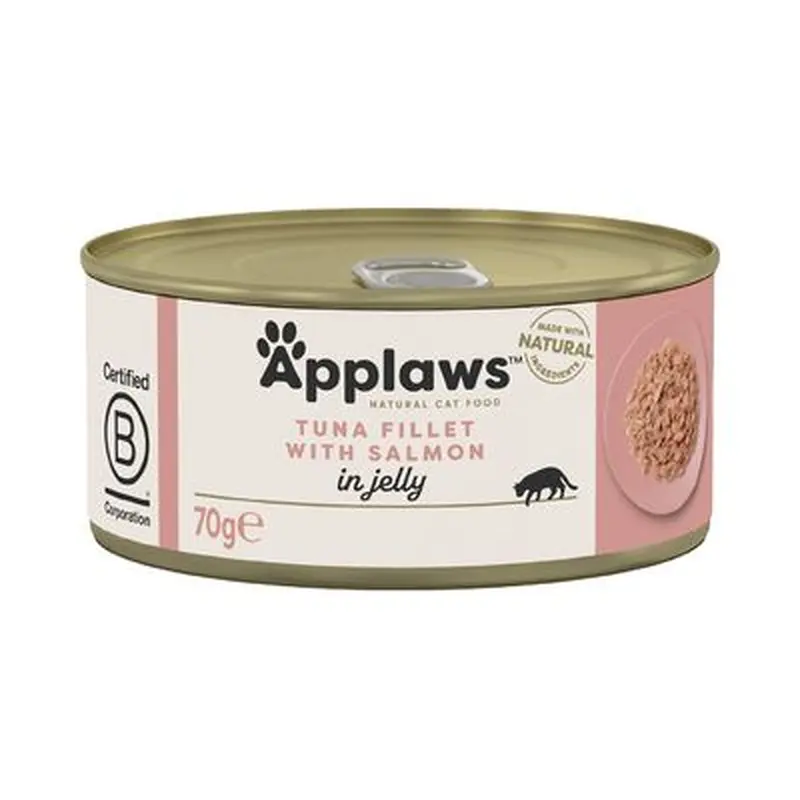 Applaws Cat Food 70g in Jelly - Tuna Fillet with Salmon (24 x 70g)