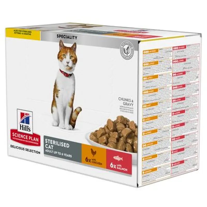 Hill's Science Plan Adult Sterilised - Saver Pack: Salmon 24 x 85g