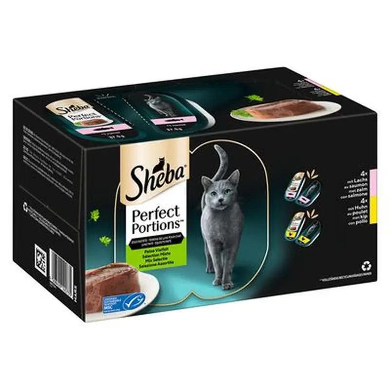 Sheba Perfect Portions 16 x 37.5g - Salmon & Chicken Pt