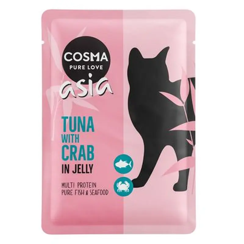 Cosma Asia in Jelly Pouches 6 x 100g - Tuna with Beef