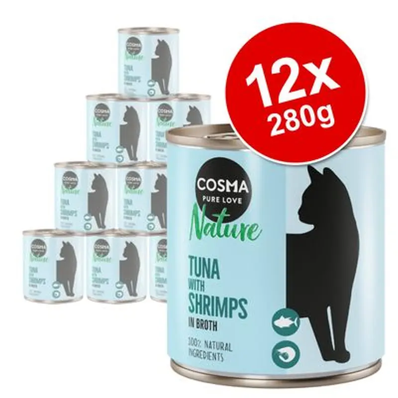 Cosma Nature Saver Pack 12 x 280g - Chicken & Chicken Ham