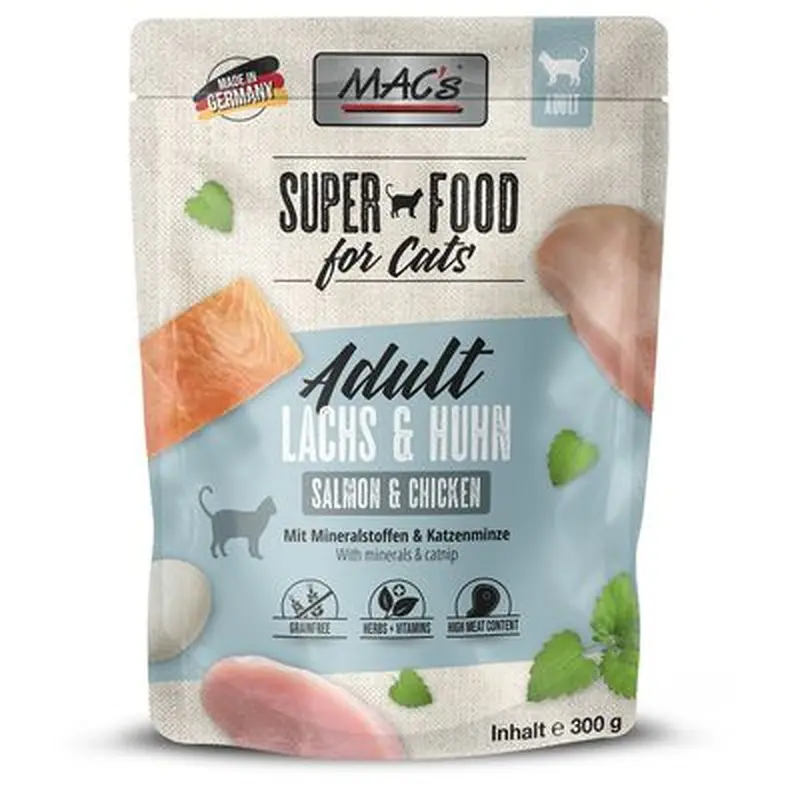 MAC's Cat Pouches 6 x 300g - Pure Chicken