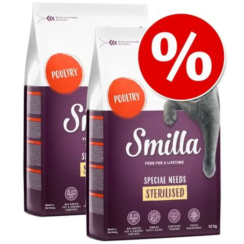 Smilla Dry Cat Food Economy Packs 2 x 10kg - Adult Fish