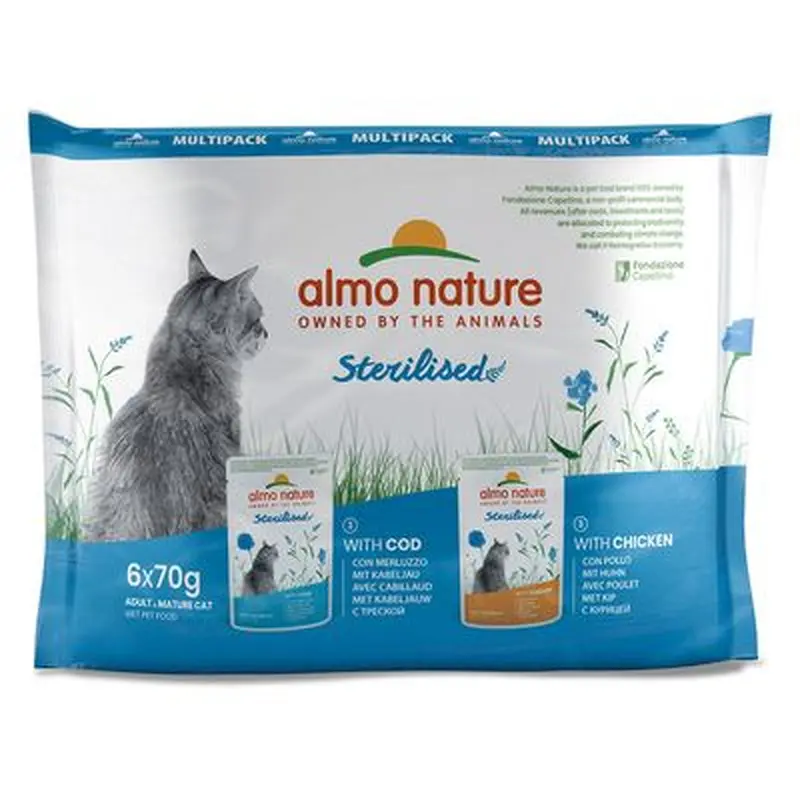Almo Nature Holistic Sterilised Pouches 70g - Saver Pack: Chicken (12 x 70g)