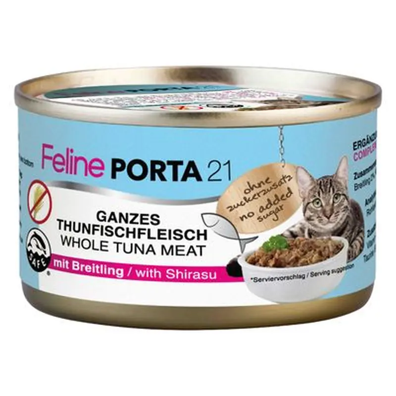 Feline Porta 21 - 6 x 90g - Whole Tuna with Seaweed