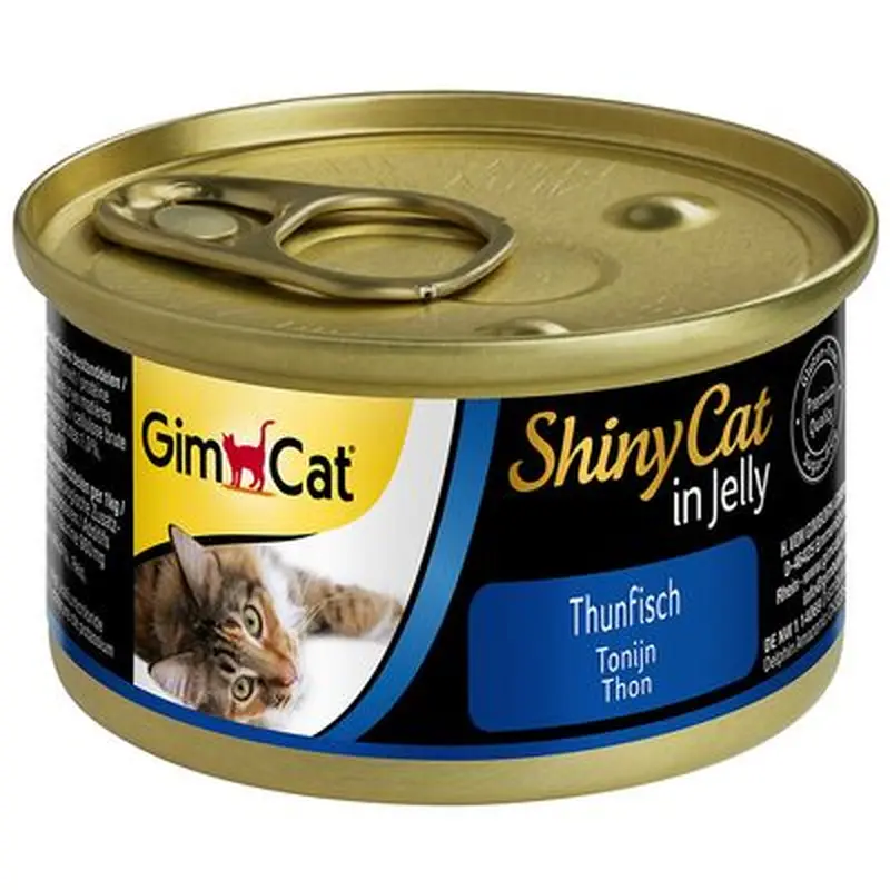 GimCat ShinyCat Jelly 6 x 70g - Tuna & Shrimps