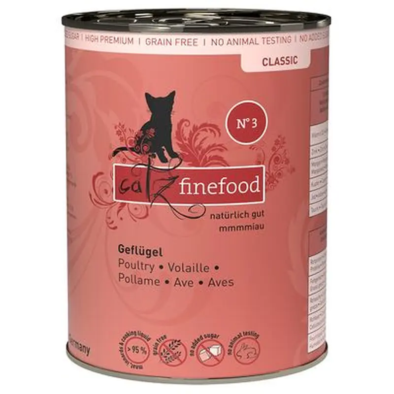 catz finefood Can 6 x 400g - Beef & Duck