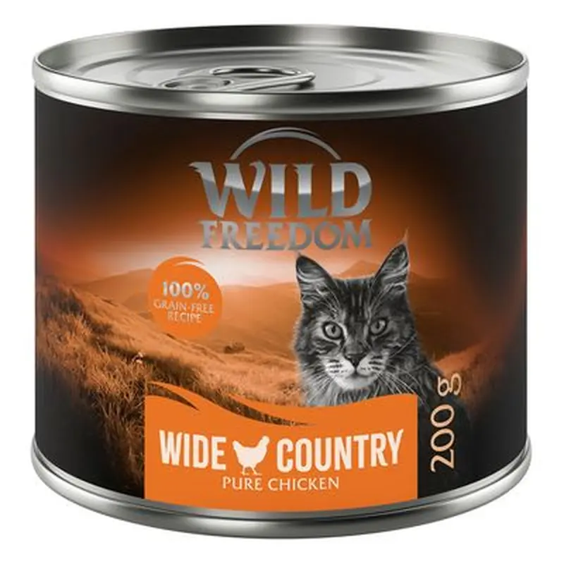 Wild Freedom Adult 6 x 200g - Mixed Pack I - Grain-Free (Chicken, Pollock, Lamb, Rabbit, Game)