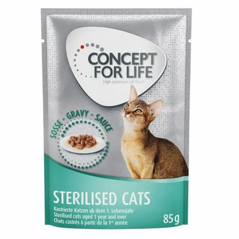 24 x 85g Concept for Life Wet Cat Food  20 + 4 Free! * - Sensitive Cats  in Jelly (24 x 85g)