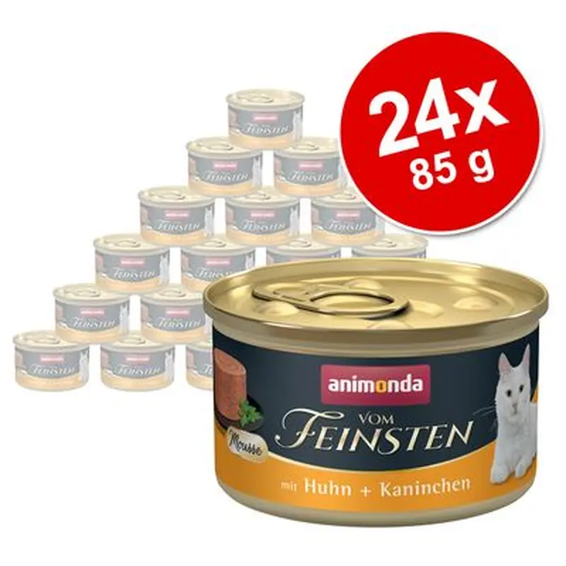 animonda Vom Feinsten Saver Pack 24 x 85g - Chicken & Rabbit