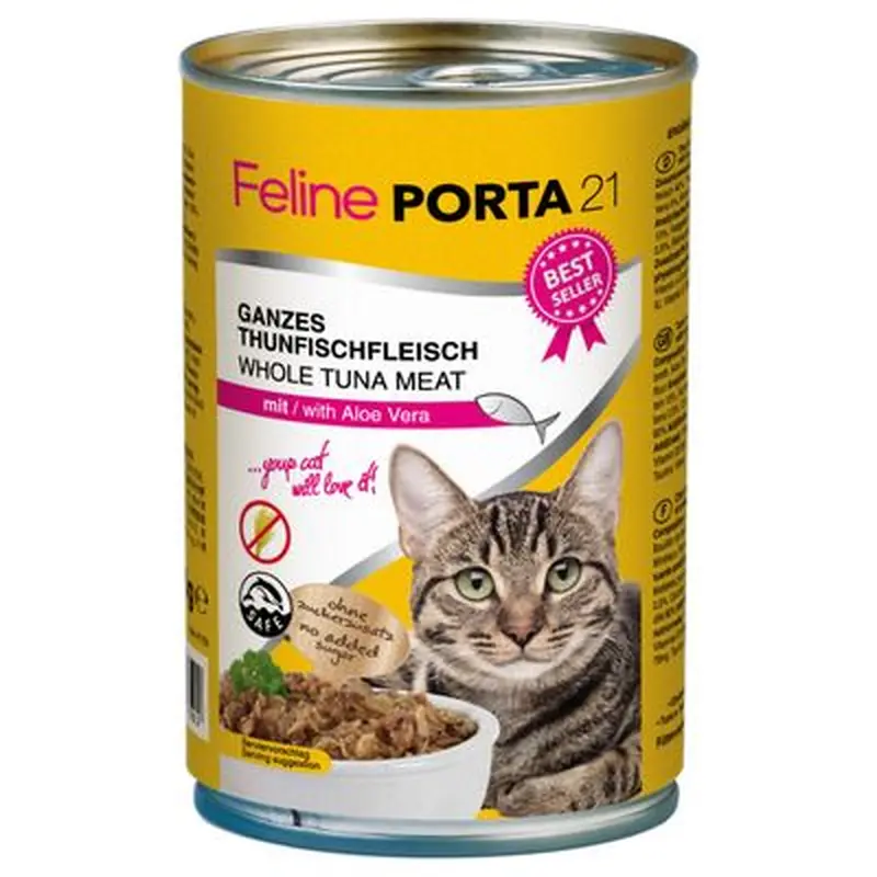 Feline Porta 21 Saver Pack 12 x 400g - Whole Tuna with Surimi