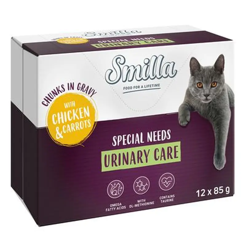 Smilla Special Needs Urinary Care Chunks in Gravy with Chicken & Carrots - 12 x 85g