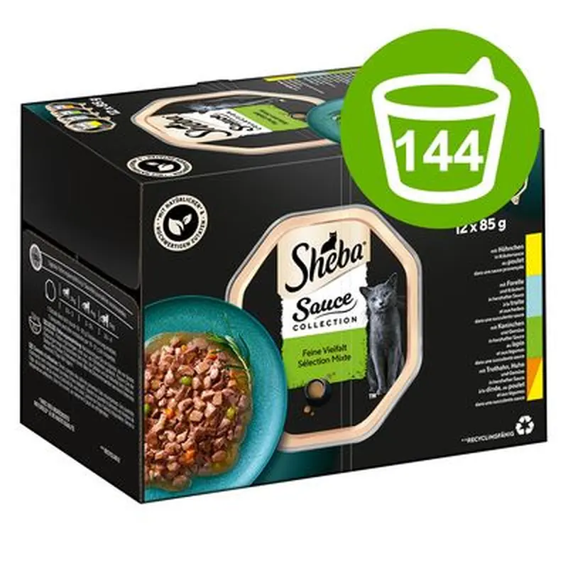 Sheba Varieties Jumbo Pack 144 x 85g - Ocean Collection Classics in Terrine
