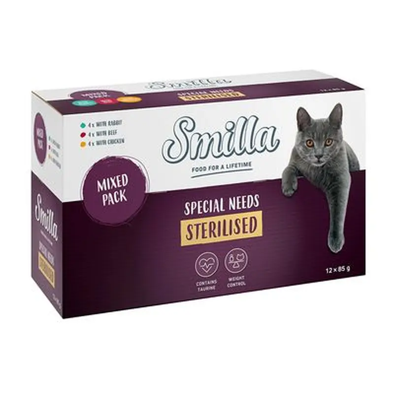 Smilla Adult Sterilised Pouches Mixed Pack - Saver Pack: 24 x 85g