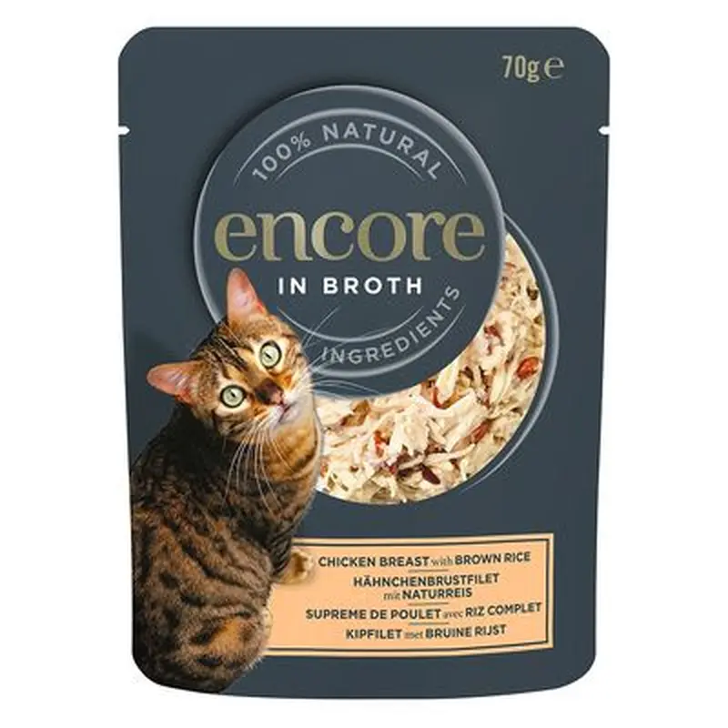 Encore Cat Broth Pouch 16 x 70g - Tuna with Whitebait