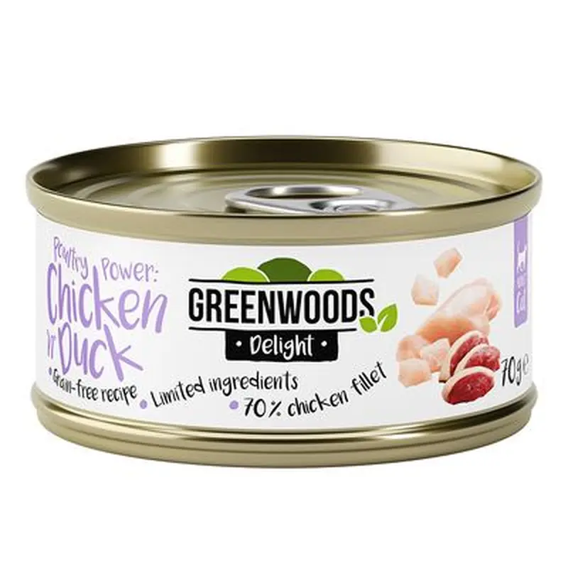 Greenwoods Delight Chicken Fillet with Duck - Saver Pack: 48 x 70g