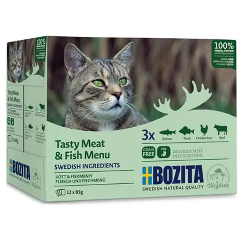 Bozita Chunks in Jelly Pouches 12 x 85g - Reindeer