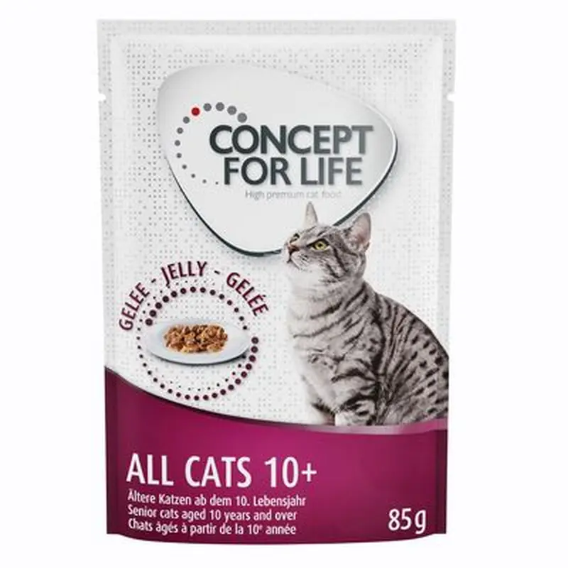 Concept for Life All Cats 10+ - in Jelly - 12 x 85g