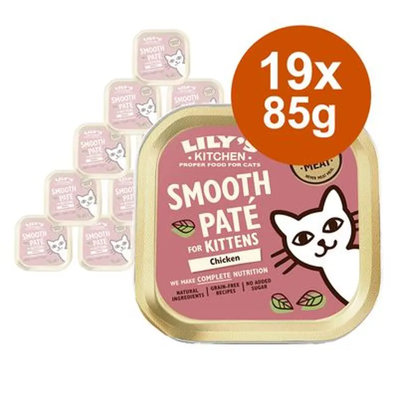 Lily's Kitchen Kitten Smooth Pat Selection 19 x 85g - Chicken