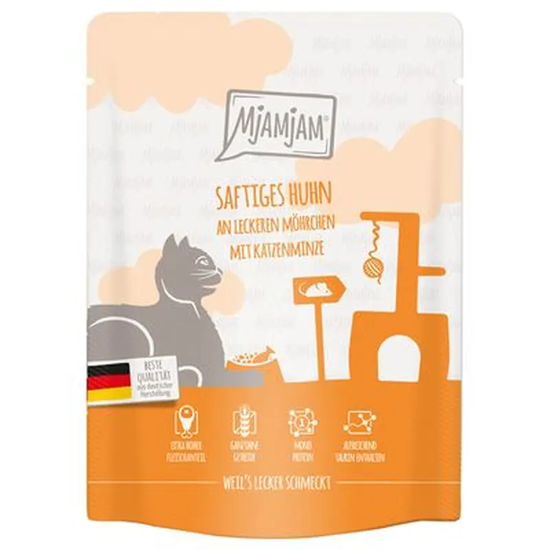 MjAMjAM Squeezy Pouches 6 x 300g - Culinary Venison & Turkey with Fresh Cranberries