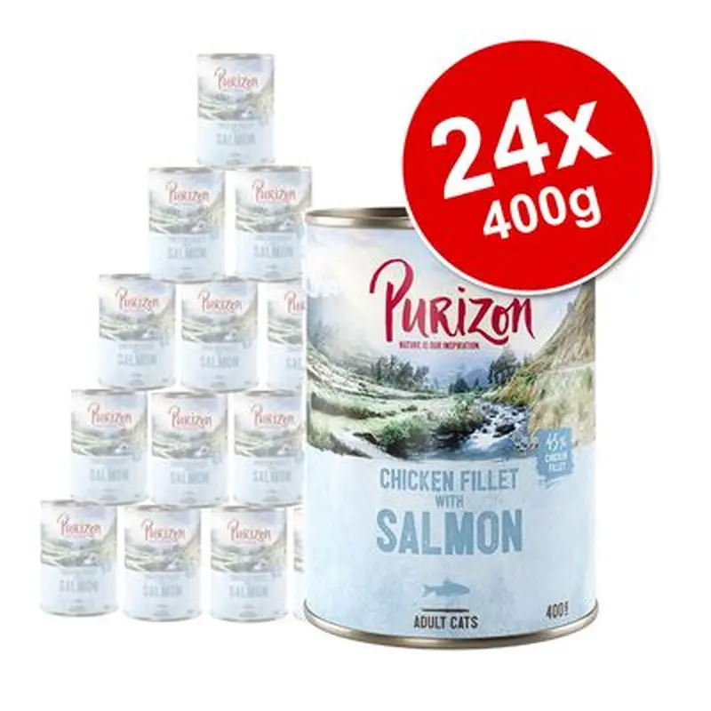 Purizon Adult Saver Pack 24 x 400g - Chicken Fillet with Salmon