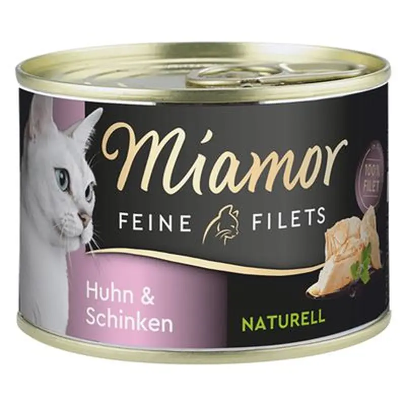 Miamor Fine Fillets Naturelle 6 x 156g - Chicken & Ham