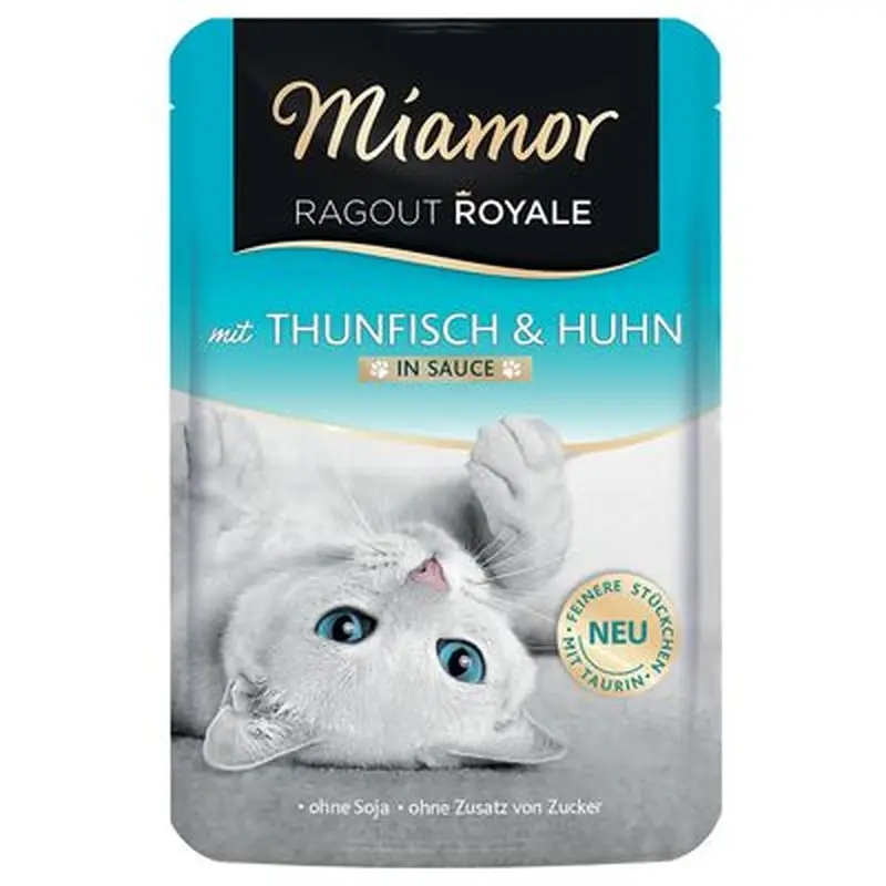 Miamor Ragout Royale in Gravy 22 x 100g - Chicken & Salmon