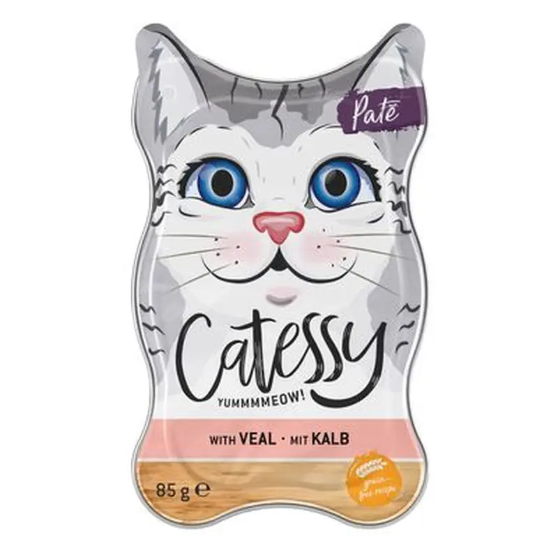 Catessy Fine Pt Tray - Veal - Super Saver Pack: 72 x 85g