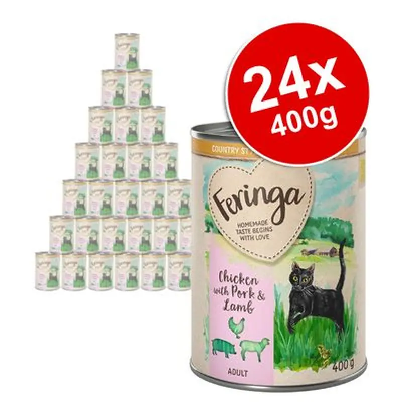 Feringa Country Style Menu Saver Pack 24 x 400g - Chicken with Pork & Turkey