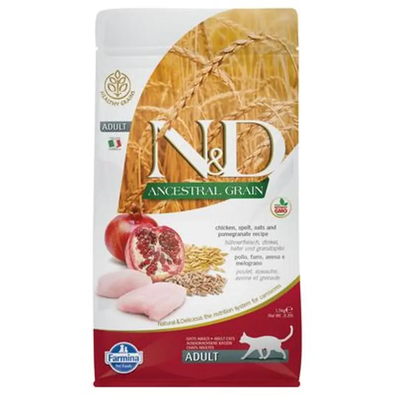 N&D Cat Ancestral Grain Chicken & Pomegranate Adult - 5 kg