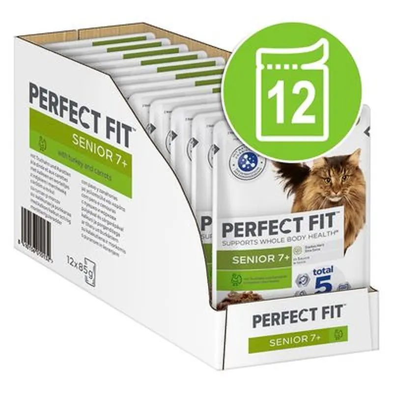 Perfect Fit Senior Pouches - Saver Pack: Mixed Pack: Turkey & Ocean Fish (24 x 85g)