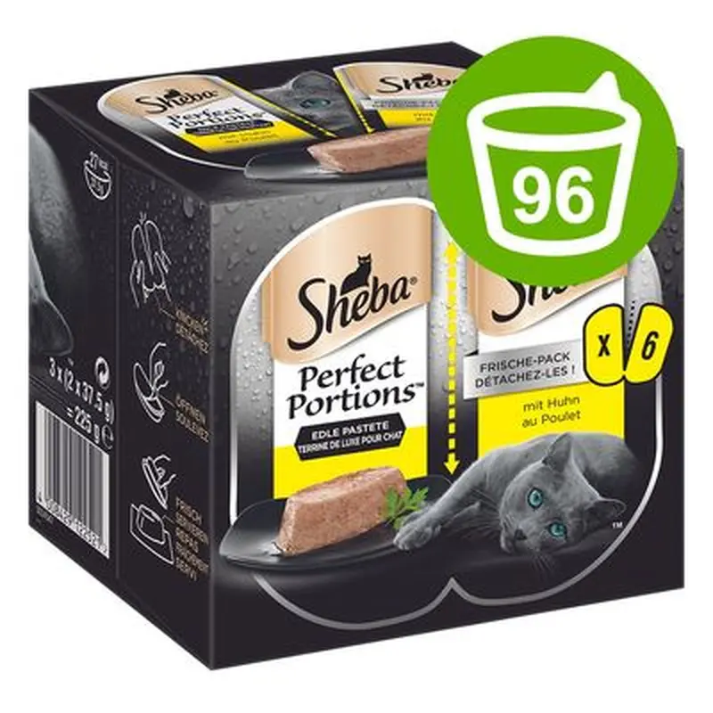 Sheba Perfect Portions Saver Pack 96 x 37.5g - Turkey in Gravy