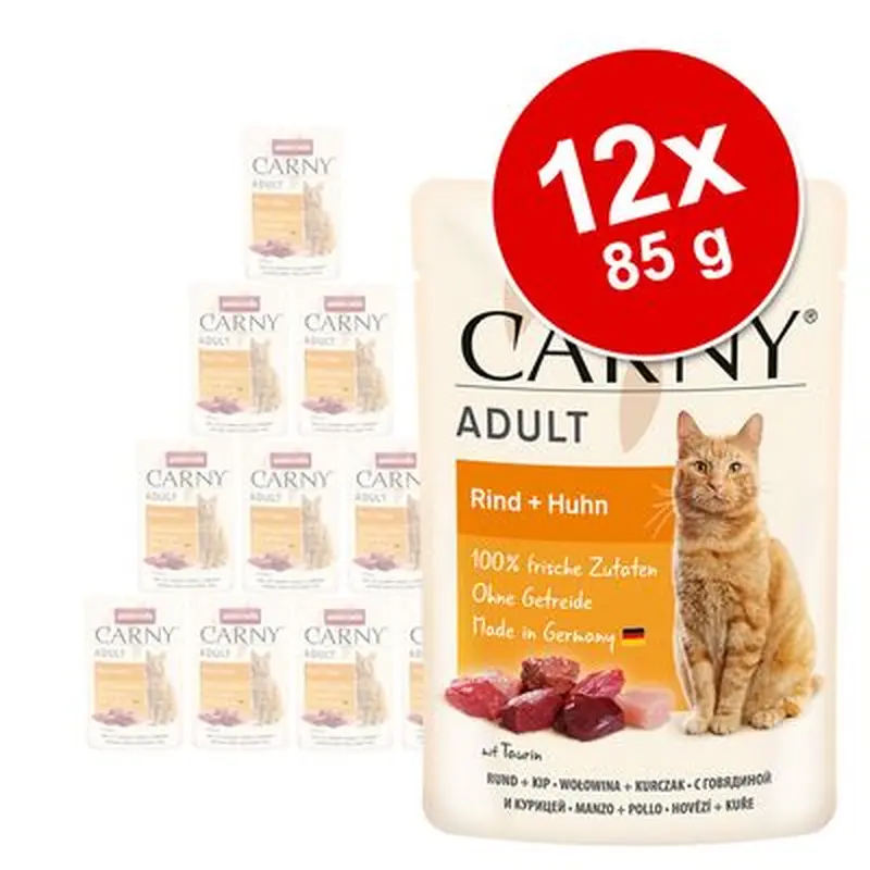 animonda Carny Pouch 12 x 85g - Chicken & salmon