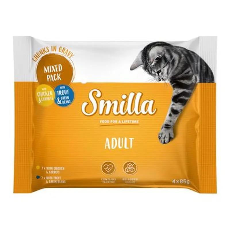 Smilla Adult Pouches Chunks with Vegetables - Jumbo Pack: Mixed Pack (48 x 85g)