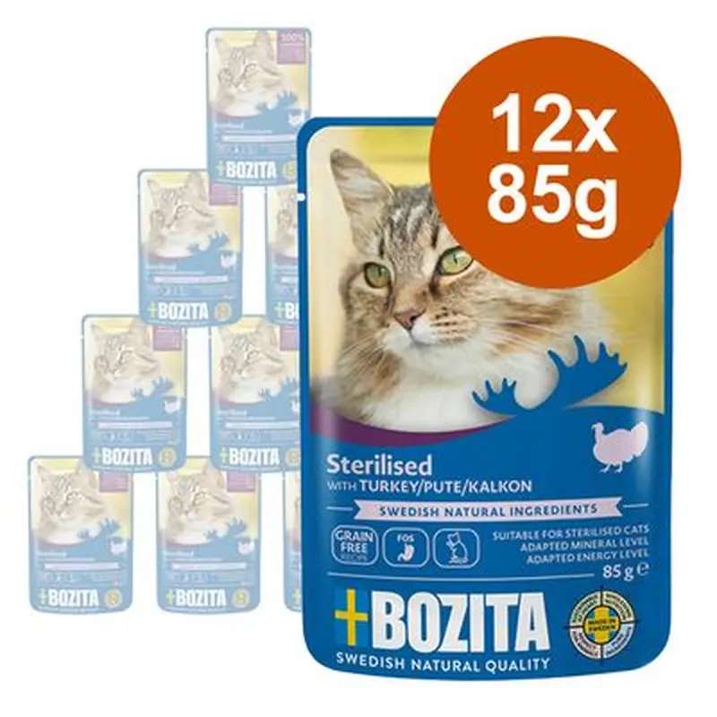 Bozita Sterilised Chunks in Jelly 12 x 85g - Beef