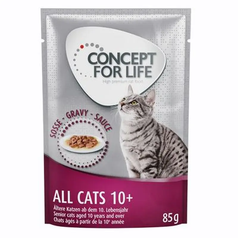 Concept for Life All Cats 10+  in Gravy - 24 x 85g