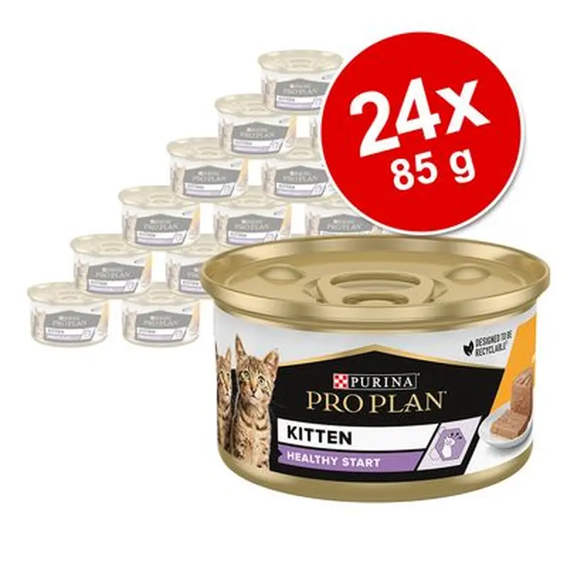 PURINA PRO PLAN Kitten Healthy Start 24 x 85 g - Chicken