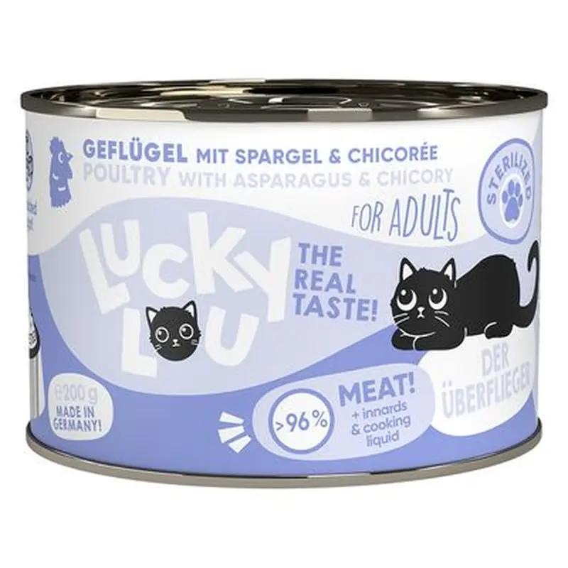 Lucky Lou Sterilized 6 x 200 g - Poultry & beef