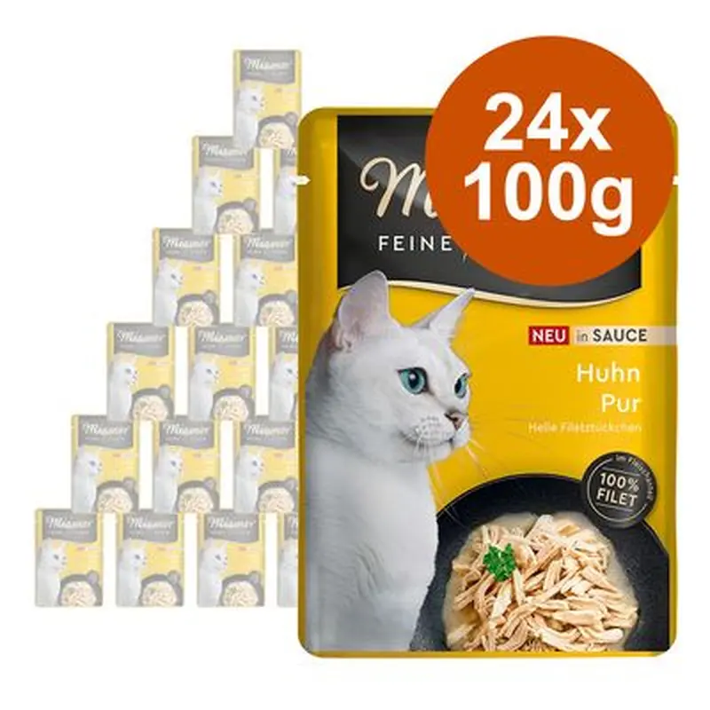 Miamor Fine Fillets in Sauce Saver Pack 24 x 100g - Tuna & Vegetables