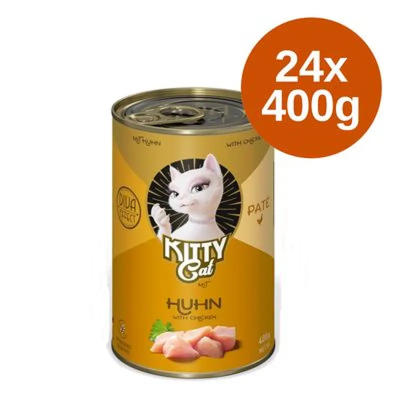 Kitty Cat Adult Pate Saver Pack 24 x 400g - Mixed Pack I (6 Varieties)