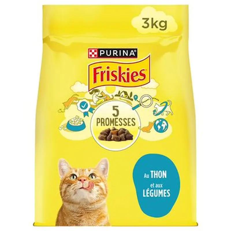 PURINA Friskies Adult Cat with Tuna & Vegetables - 3kg